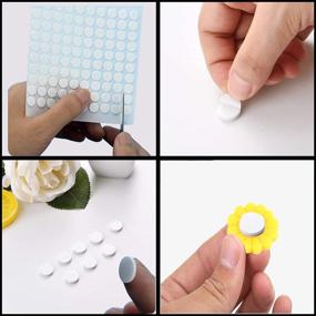 img 2 attached to 🎨 Crafting and Office Supplies: 12 Sheets of Double-Sided Foam Dots in 2 Sizes (12mm, 15mm) for 3D Adhesive Foam Pop Dots, Card Making, and Sticky Tape Projects