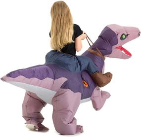 img 1 attached to 🦖 Inflatable Dinosaur Velociraptor: The Perfect Children's Halloween Costume!