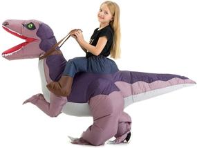 img 2 attached to 🦖 Inflatable Dinosaur Velociraptor: The Perfect Children's Halloween Costume!