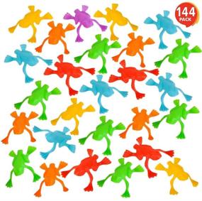 img 4 attached to ArtCreativity Jumping Frog Toys - Pack of 144 - Cool Jumping Frogs for Kids - Vibrant Colors - Fun Party Favors, Goody Bag Fillers, Contest Prizes for Girls and Boys