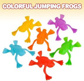 img 3 attached to ArtCreativity Jumping Frog Toys - Pack of 144 - Cool Jumping Frogs for Kids - Vibrant Colors - Fun Party Favors, Goody Bag Fillers, Contest Prizes for Girls and Boys