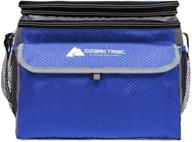 🥶 premium ozark trail 6 can cooler: expandable top, blue - keep drinks chilled! логотип