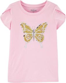 img 2 attached to 👚 Девочки Футболка с Поворотной Пайеткой от OshKosh B'Gosh