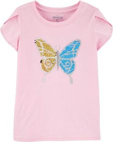 img 3 attached to 👚 Девочки Футболка с Поворотной Пайеткой от OshKosh B'Gosh