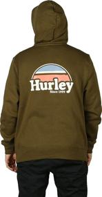 img 1 attached to Hurley Rise Full Zip Hoodie Black Men's Clothing