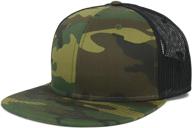 oversize xxl camouflage flatbill mesh snapback cap by armycrew logo