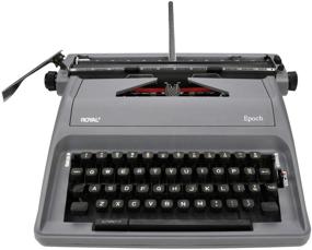 img 2 attached to 🕰️ Timeless Elegance: Royal Epoch Classic Portable Manual Typewriter in Gray (ROY79103Y)