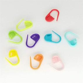 img 3 attached to 500pcs Quick Locking Stitch Markers in Assorted Colors - Knitting & Crochet Safety Pins, Place Markers, Needle Clips, and Crochet Clips