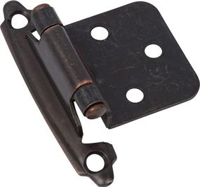 img 3 attached to 🔧 DecoBasics Overlay Cabinet Hinges (50-Pack) in Oil Rubbed Bronze – Perfect for Kitchen Cabinets, Easy Installation and Durable Construction