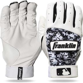 img 4 attached to 🧤 Бейсбольные перчатки для биты MLB от Franklin Sports – дизайн Digitek Camo для бейсбола и софтбола – взрослый размер