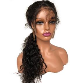 img 4 attached to Rossy&Nancy Realistic Female Mannequin Head with Shoulder - 👩 Wig Display Stand + Makeup - Perfect for Styling, Sunglasses, Jewelry