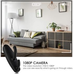 img 3 attached to 📷 Versatile 32GB Hidden Camera Clothes Hook | HD 1080P Mini Nanny Cam with 32GB SD Card | No WiFi Needed | Home/Baby/Pet Monitoring | No Audio