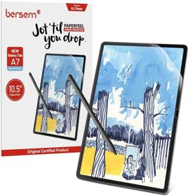 img 4 attached to 📝 Enhance Your Samsung Galaxy Tab A7 Experience with BERSEM [2 PACK] Paperfeel Screen Protector - Achieve a Paper-Like Writing and Drawing Experience, Anti-Glare Matte Finish, Easy Installation Kit Included