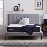 🛏️ lucid 10 inch memory foam plush feel twin xl mattress with gel infusion, hypoallergenic bamboo charcoal, and breathable cover - conventional bed design логотип