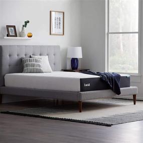 img 2 attached to 🛏️ LUCID 10 Inch Memory Foam Plush Feel Twin XL Mattress with Gel Infusion, Hypoallergenic Bamboo Charcoal, and Breathable Cover - Conventional Bed Design