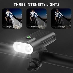 img 1 attached to 🚲 HooYok Night Riding Bike Lights Set - 1,200 Lumen Rechargeable Front and Back Bicycle Light with Power Bank Function - Ideal for Road, Mountain, and Commuter Bicycles