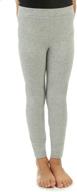 👖 girls' clothing: silky toes school-ready cotton leggings logo