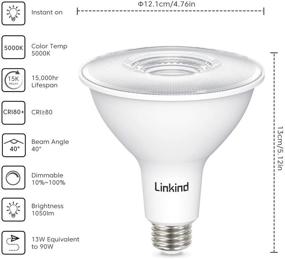 img 3 attached to 💡 Linkind Dimmable Daylight Bulb with 1050 Lumens (Equivalent)