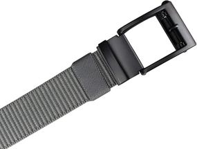 img 2 attached to Versatile and Durable Bullko Nylon Adjustable Automatic Ratchet Belt for Men's Accessories