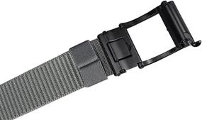 img 1 attached to Versatile and Durable Bullko Nylon Adjustable Automatic Ratchet Belt for Men's Accessories