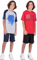 hind boys basketball shorts and athletic shirt set – 4-piece performance bundle logo