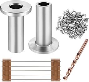 img 4 attached to 🔧 CKE 80 Pack T316 Stainless Steel Protector Sleeves for DIY Balustrade Cable Railing - Marine Grade Quality with Free Drill Bit