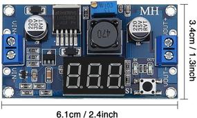 img 3 attached to LM2596S DC-DC Buck Converter Module with Digital Voltmeter Display - 4-Piece Set for Reducing Voltage and Stabilizing Power from 36V 24V 12V to 5V 2A