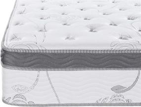 img 1 attached to PrimaSleep 12 Inch Hybrid Euro Box Top Spring Mattress - Full Size, Non-Weaving, Innerspring