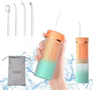 🚿 portable cordless travel water flosser - collapsible water tank, 4 modes, ipx7 waterproof - ideal for oral care with braces and bridges logo