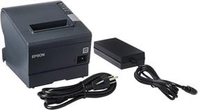 img 1 attached to 🖨️ Dark Gray TM-T88V Receipt Print - Monochrome Direct Thermal Printer