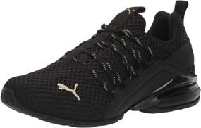 img 4 attached to PUMA Mens Axelion Sneaker Black Strong Men's Shoes and Fashion Sneakers