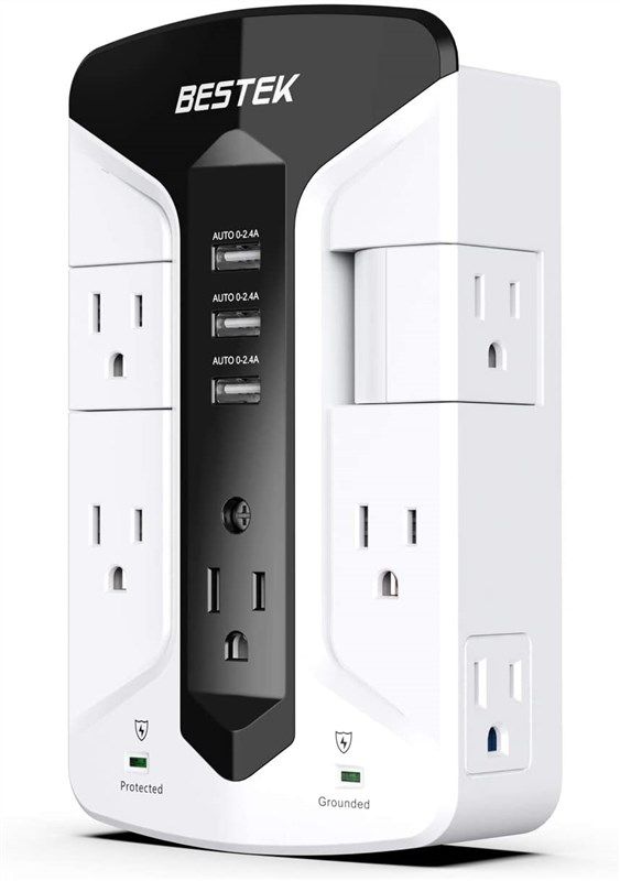 bestek 7 outlet protector charging suppression 로고