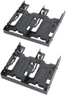 flex-fit quattro mb344sp: tool-less dual 2x 2.5” hdd/ssd mounting bracket (4 bays) for external 5.25” bay by icy dock logo