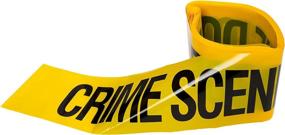 img 1 attached to Crime Scene Do Not Cross Barricade Tape 3 X 100 - Bright Yellow & Bold Black Print - Tear Resistant & Readable - 3in. Wide