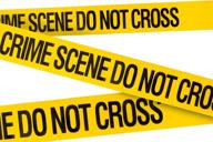 crime scene do not cross barricade tape 3 x 100 - bright yellow & bold black print - tear resistant & readable - 3in. wide logo