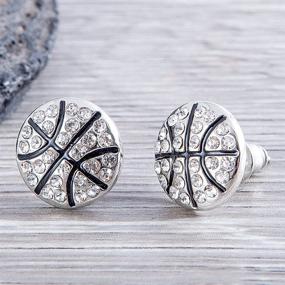 img 2 attached to 🏀 Score Big with Infinity Collection Basketball Earrings - Trendy Basketball Jewelry for Unforgettable Basketball Gifts