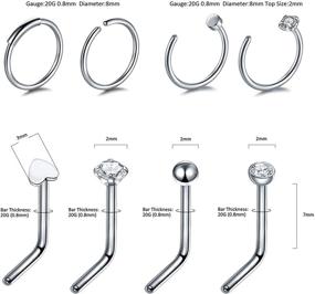 img 2 attached to Xpircn Piercing Jewelry Stainless Cartilgae