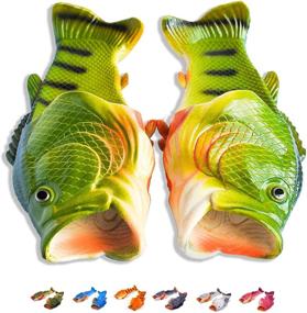 img 4 attached to 🐟 Coddies Fish Flip Flops: The Original Fish Slippers that Make the Perfect Funny Xmas Gift - Unisex Sandals, Bass Slides, and More!