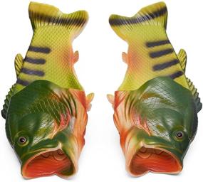 img 2 attached to 🐟 Coddies Fish Flip Flops: The Original Fish Slippers that Make the Perfect Funny Xmas Gift - Unisex Sandals, Bass Slides, and More!