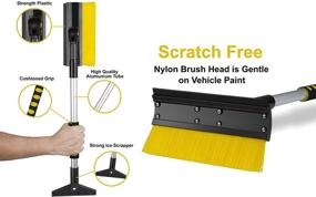 img 3 attached to Zone Tech Extendable Scraper Brush Exterior Accessories