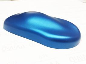 img 2 attached to 🚗 1ft x 5ft VViViD Satin Metallic Blue Vinyl Wrap Roll for Automotive Enhancement