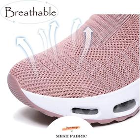 img 2 attached to 👟 DimaiGlobal Women's Athletic Walking Sneakers: Comfort Platform Shoes