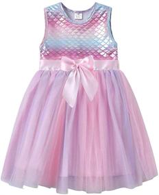 img 4 attached to 👗 VIKITA Dress: Stylish and Comfortable Polyester Clothing for Toddler Girls