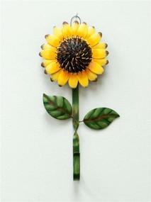 img 3 attached to Metal Sunflower Home Hook - Stylish Key, Coat, and Utility Holder for Home & Kitchen Décor