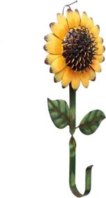 img 4 attached to Metal Sunflower Home Hook - Stylish Key, Coat, and Utility Holder for Home & Kitchen Décor