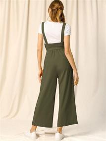 img 1 attached to 👗 Allegra Women's Belted Jumpsuit Overalls - Stylish Women's Clothing in Jumpsuits, Rompers & Overalls