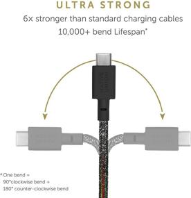 img 2 attached to 🔌 Native Union Type-C Belt Cable - Ultra-Strong 4ft USB-C to USB-C Charging Cable for iPad Pro 2018-20, iPad Air 4, Microsoft Surface Go, Google Pixel 5, Samsung Galaxy S21 (Cosmos)