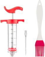 enhance flavour and moisture: meat injector kit with screw-on needle for beef, chicken, and turkey grill cooking logo