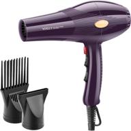 💇 rosily salon hair dryer: 2200w professional 2-in-1 blow styling blowdryer with low noise, long cord, concentrator, comb nozzle, 4 speeds, 6 heat settings, and 20-year lifespan logo