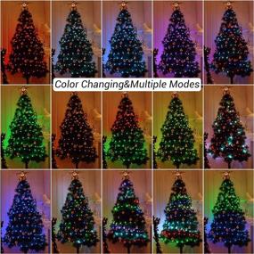 img 3 attached to 🎄 BrizLabs Color Changing Fairy Lights - 66ft 200 LED Christmas Lights Multicolor with Remote Control - White Xmas Tree Lights with Timer - USB Plugin Twinkle Fairy String Lights for Indoor Xmas Party, Tree, and Bedroom